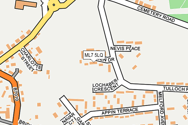 ML7 5LQ map - OS OpenMap – Local (Ordnance Survey)