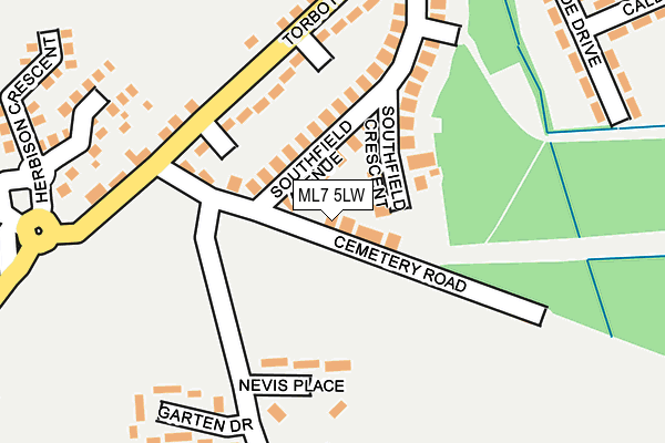 ML7 5LW map - OS OpenMap – Local (Ordnance Survey)
