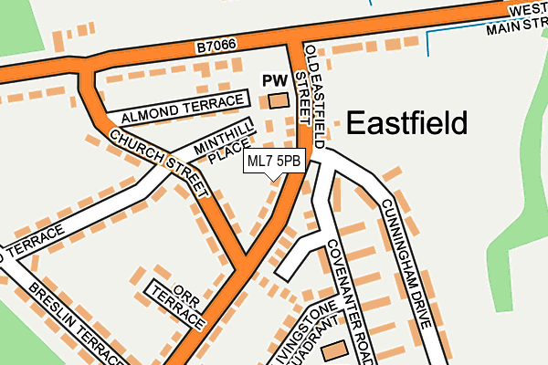 ML7 5PB map - OS OpenMap – Local (Ordnance Survey)