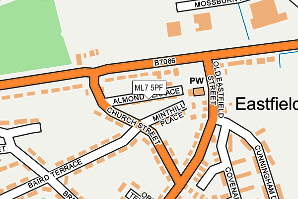 ML7 5PF map - OS OpenMap – Local (Ordnance Survey)