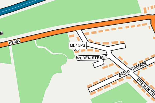 ML7 5PS map - OS OpenMap – Local (Ordnance Survey)