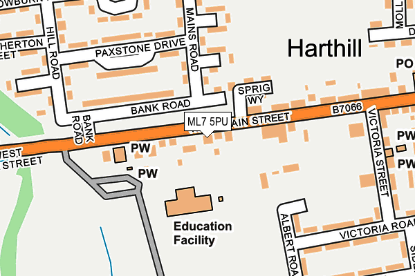 Map of HARTHILL APO BARBERS LTD at local scale
