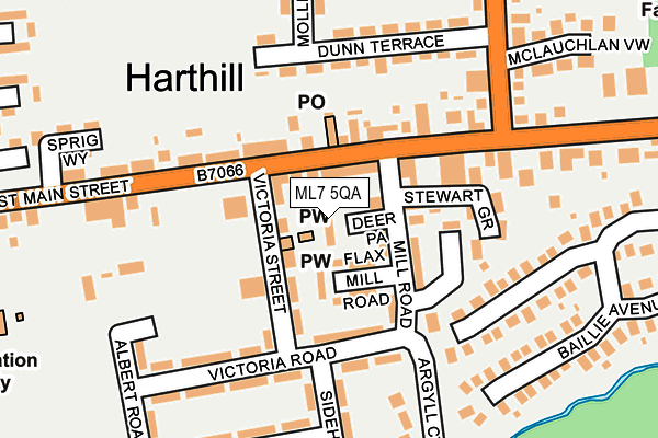 ML7 5QA map - OS OpenMap – Local (Ordnance Survey)