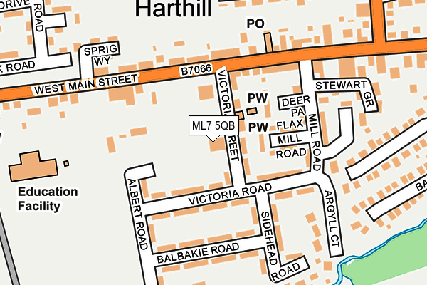 ML7 5QB map - OS OpenMap – Local (Ordnance Survey)