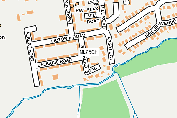 ML7 5QH map - OS OpenMap – Local (Ordnance Survey)