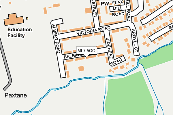ML7 5QQ map - OS OpenMap – Local (Ordnance Survey)