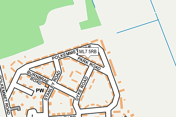 ML7 5RB map - OS OpenMap – Local (Ordnance Survey)