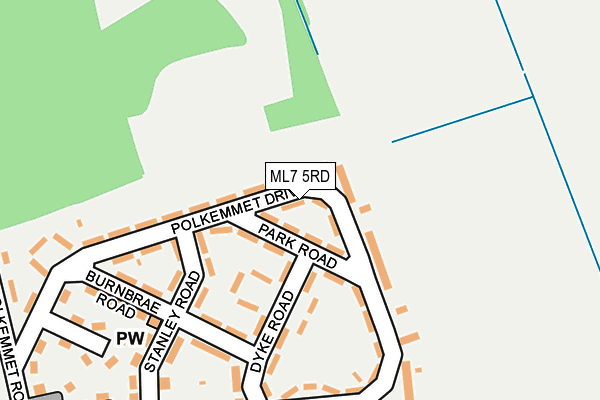 ML7 5RD map - OS OpenMap – Local (Ordnance Survey)