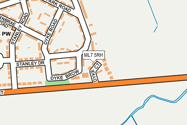 ML7 5RH map - OS OpenMap – Local (Ordnance Survey)
