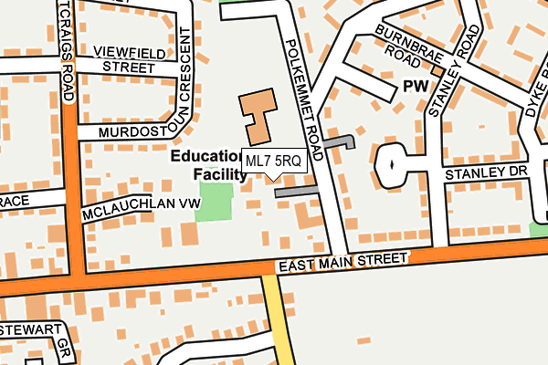 ML7 5RQ map - OS OpenMap – Local (Ordnance Survey)