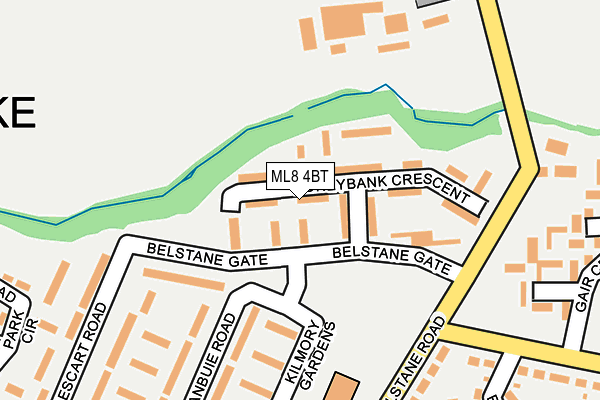 ML8 4BT map - OS OpenMap – Local (Ordnance Survey)
