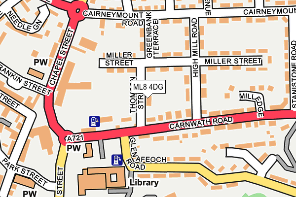 ML8 4DG map - OS OpenMap – Local (Ordnance Survey)