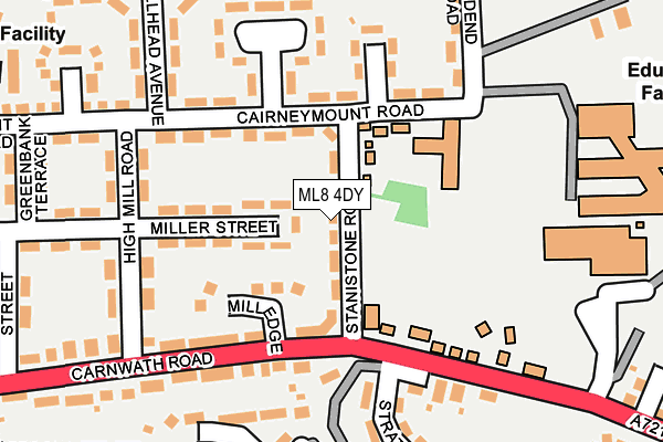 ML8 4DY map - OS OpenMap – Local (Ordnance Survey)