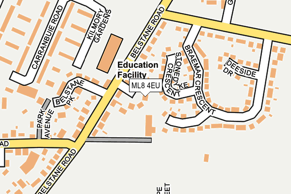 ML8 4EU map - OS OpenMap – Local (Ordnance Survey)