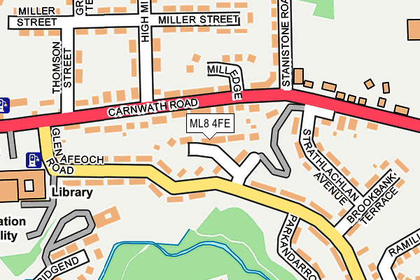 ML8 4FE map - OS OpenMap – Local (Ordnance Survey)