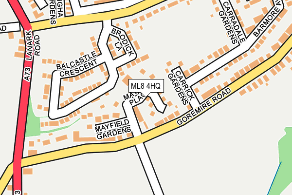 ML8 4HQ map - OS OpenMap – Local (Ordnance Survey)