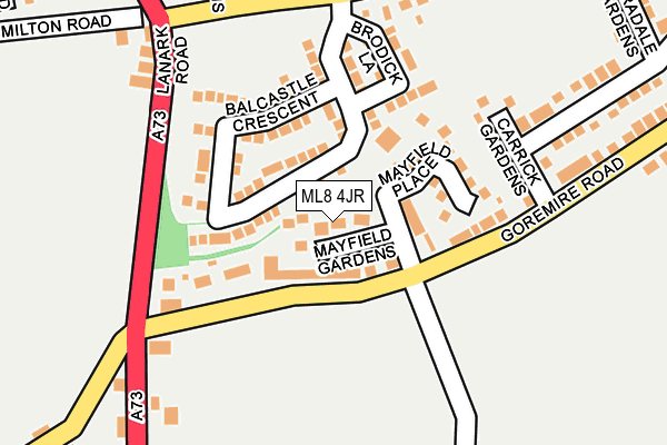 ML8 4JR map - OS OpenMap – Local (Ordnance Survey)