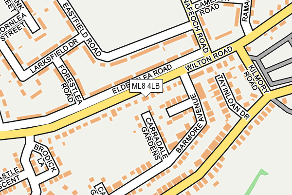 ML8 4LB map - OS OpenMap – Local (Ordnance Survey)