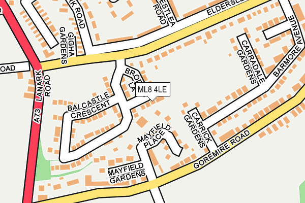 ML8 4LE map - OS OpenMap – Local (Ordnance Survey)