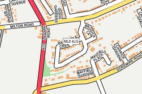 ML8 4LG map - OS OpenMap – Local (Ordnance Survey)