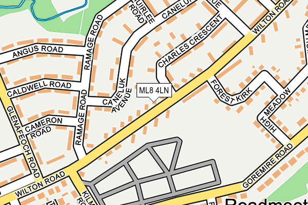 ML8 4LN map - OS OpenMap – Local (Ordnance Survey)