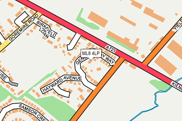 ML8 4LP map - OS OpenMap – Local (Ordnance Survey)