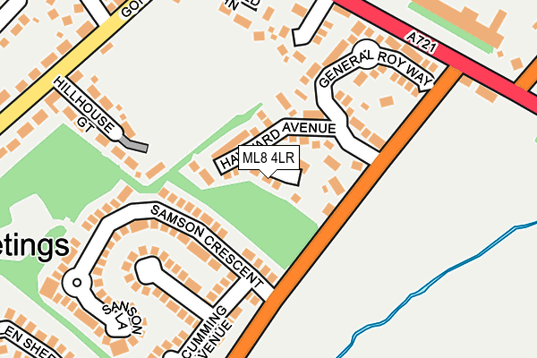 ML8 4LR map - OS OpenMap – Local (Ordnance Survey)