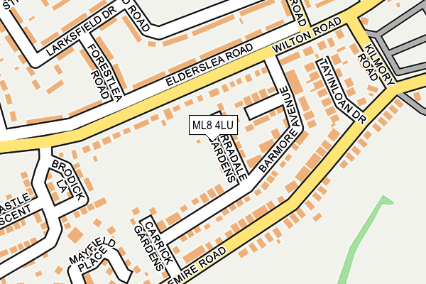 ML8 4LU map - OS OpenMap – Local (Ordnance Survey)