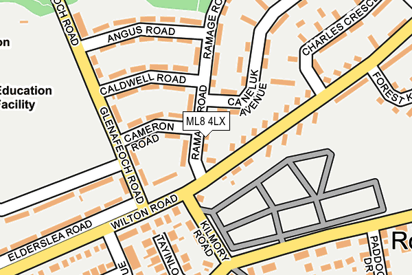 ML8 4LX map - OS OpenMap – Local (Ordnance Survey)