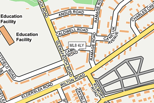 ML8 4LY map - OS OpenMap – Local (Ordnance Survey)