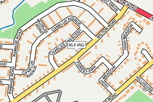 ML8 4NQ map - OS OpenMap – Local (Ordnance Survey)