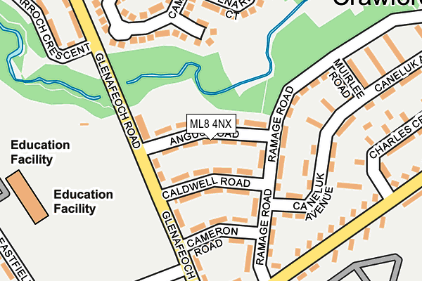 ML8 4NX map - OS OpenMap – Local (Ordnance Survey)