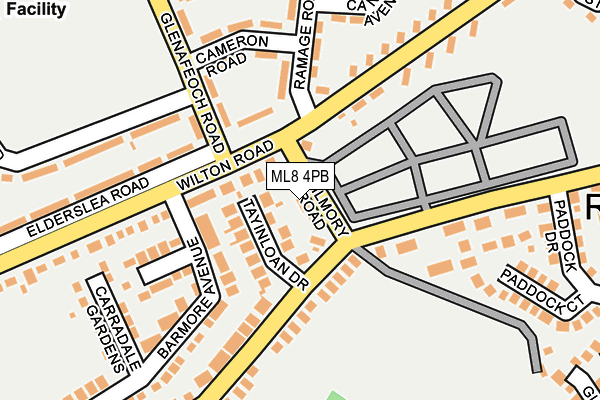 ML8 4PB map - OS OpenMap – Local (Ordnance Survey)