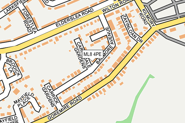 ML8 4PE map - OS OpenMap – Local (Ordnance Survey)