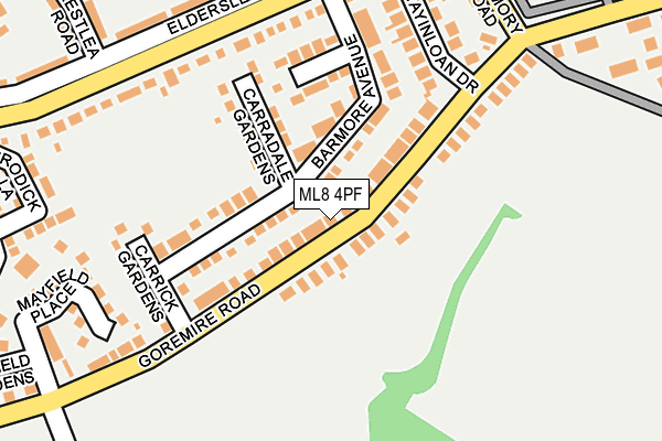 ML8 4PF map - OS OpenMap – Local (Ordnance Survey)