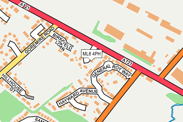 ML8 4PH map - OS OpenMap – Local (Ordnance Survey)