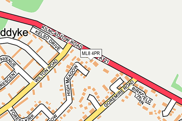 ML8 4PR map - OS OpenMap – Local (Ordnance Survey)