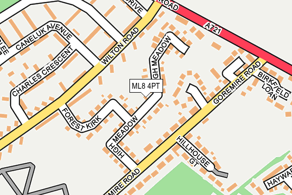 ML8 4PT map - OS OpenMap – Local (Ordnance Survey)