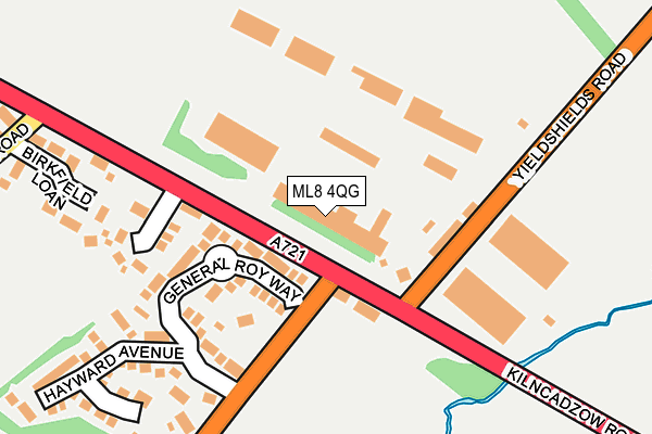 ML8 4QG map - OS OpenMap – Local (Ordnance Survey)