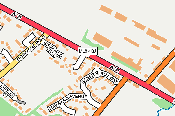 ML8 4QJ map - OS OpenMap – Local (Ordnance Survey)
