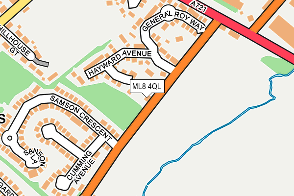 ML8 4QL map - OS OpenMap – Local (Ordnance Survey)