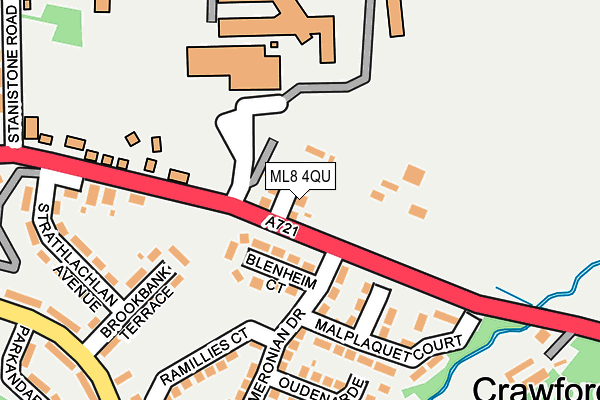 ML8 4QU map - OS OpenMap – Local (Ordnance Survey)