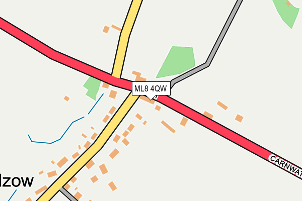 ML8 4QW map - OS OpenMap – Local (Ordnance Survey)