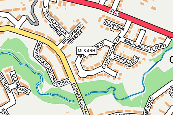 ML8 4RH map - OS OpenMap – Local (Ordnance Survey)