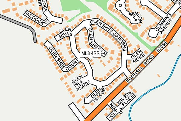 ML8 4RR map - OS OpenMap – Local (Ordnance Survey)
