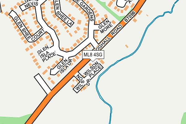 ML8 4SG map - OS OpenMap – Local (Ordnance Survey)