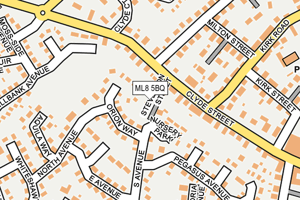 ML8 5BQ map - OS OpenMap – Local (Ordnance Survey)