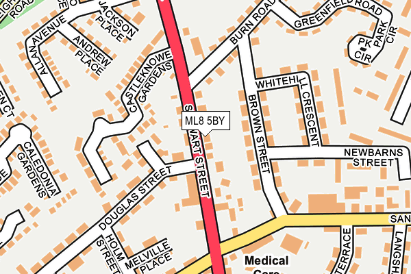 Map of BURN ROAD GARAGE LIMITED at local scale