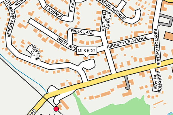 ML8 5DG map - OS OpenMap – Local (Ordnance Survey)