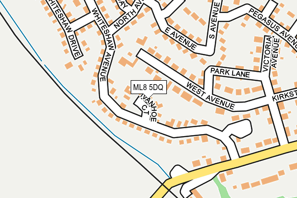 ML8 5DQ map - OS OpenMap – Local (Ordnance Survey)